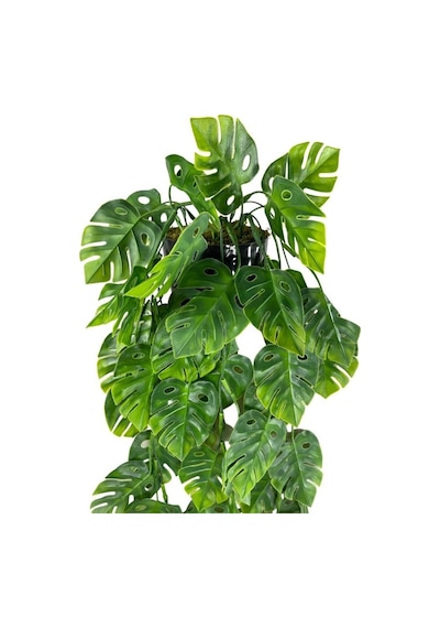 Yapay Çiçek Saksıda Sarkan Monstera Deve Tabanı Yapay Sarmaşık Pa