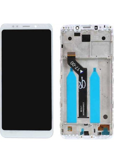 Xiaomi Redmi 5 Plus Uyumlu Çıtalı Lcd Ekran Dokunmatik Beyaz