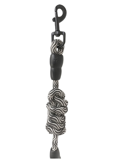 Köpek Göğüs Tasma Seti Dalga Desenli 1.5 Cm 35-48 Cm Siyah-beyaz Beyaz - Siyah