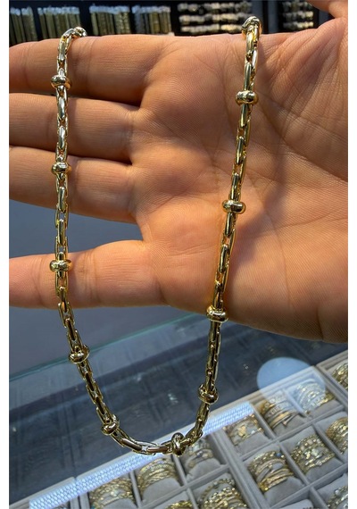 Toplu Kalın 50 Cm Kolye Altın