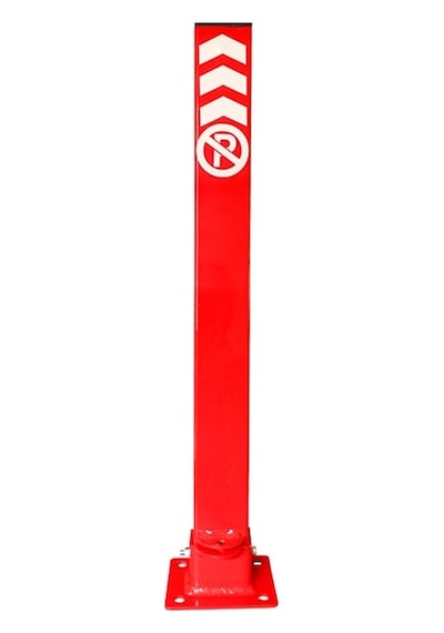 Otopark Yatar Direk Kilitli Yatar Park Bariyeri Kişisel Otopark Direği 60 Cm Kırmızı
