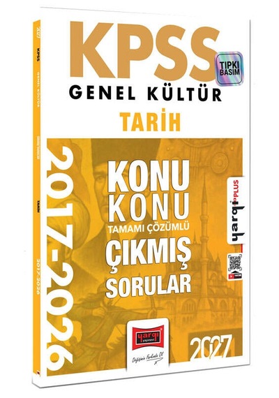 Yargı Yayınları 2027 Kpss Genel Kültür Tarih Konu Konu Tamamı Çözümlü 10 Yıl Çıkmış Sorular
