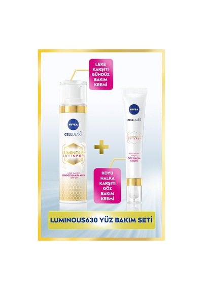 Nivea Luminous630 Leke Karşıtı Gündüz Yüz Kremi 40 ML + Luminous630 Koyu Halka Karşıtı Göz Kremi 15 ML