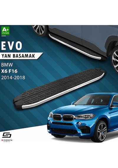 S-dizayn Bmw X6 F16 Evo Krom Yan Basamak 193 Cm 2014-2018 A+ Kalite