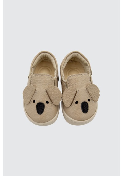 Beybium Koala Hakiki Deri Bebek İlk Adım Ayakkabısı Vizon