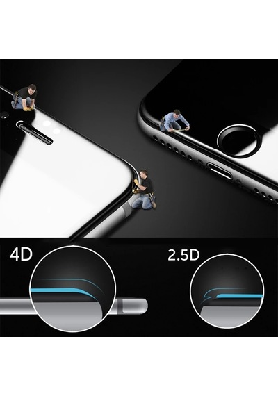 iPhone Uyumlu 6s Plus 4d Kavisli Full Cam Kırılmaz Koruyucu iPhone Uyumlu 6 Plus- 5775