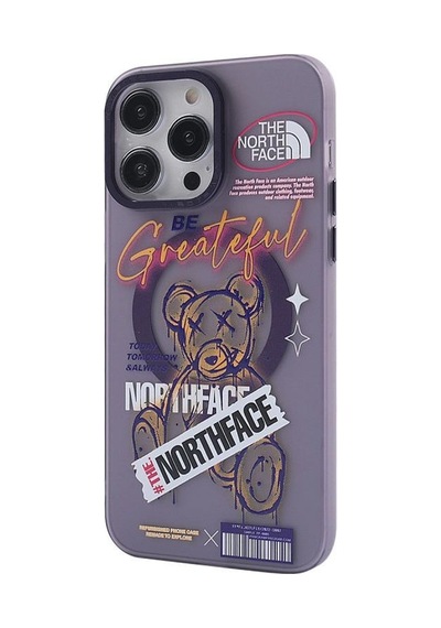 Apple Uyumlu   iPhone 14 Pro Kılıf Apollo Magneticsafe Desenli Kapak - Apollo Mor - 2