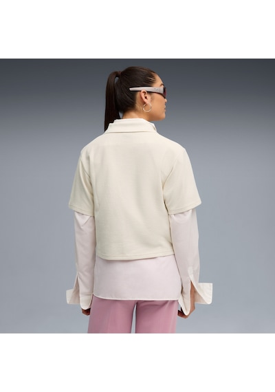 Puma Class Relaxed Polo Kadın Krem T-shirt