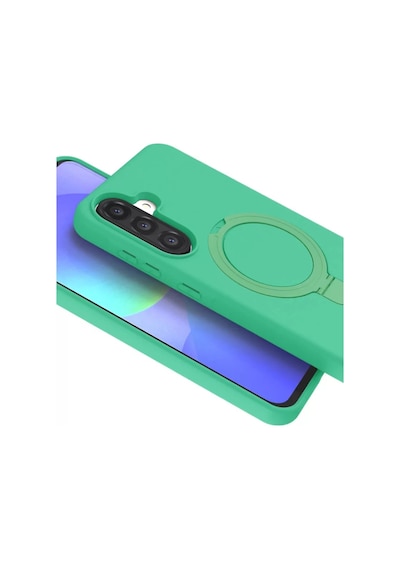 Newface Samsung Galaxy A56 Regal Magsafe Standlı Kapak - Yeşil