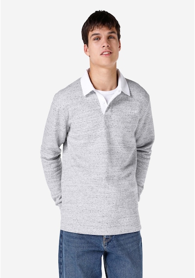 Colin's Colins Regular Fit Polo Yaka Erkek Gri Uzun Kol Tişört Cl1066735 Q1.v1 Mga Gri Melanj
