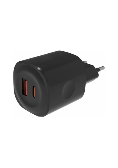Yetty 25w Usb-c Pd +18w Usb-a Qc Süper Hızlı Şarj Adaptörü Tek Başlık Siyah Yt-25b Yerli Üretim