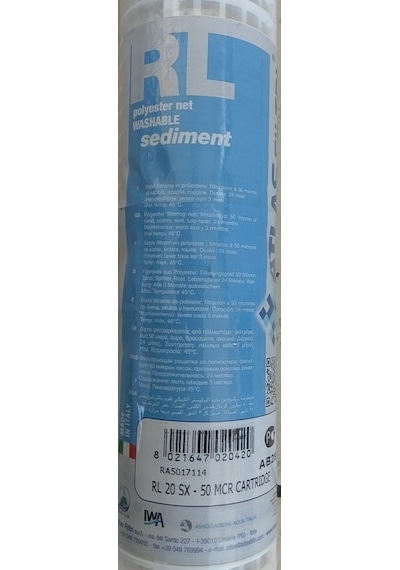 Yıkanabilir Kartuş - 10'' - 50µ - Atlas - Ra5015114