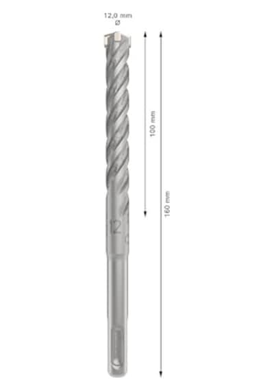 Pro Sds -5x Kırıcı Delici Delme Ucu Donatılı Ø 12 00 Mm Professional Aksesuar Kırıcı Delici