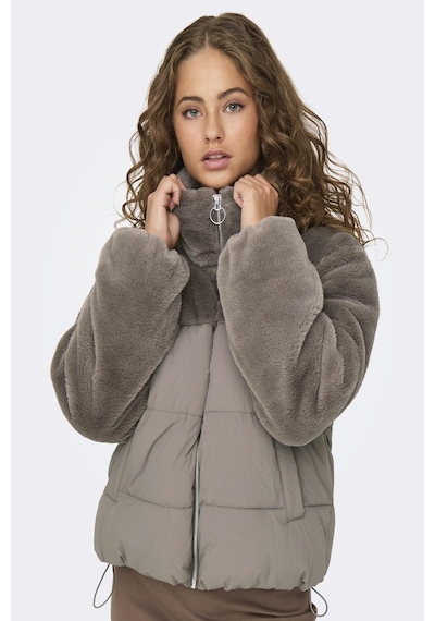 Only Onlwanja Fur Puffer Mıx Jacket Cc Otw A.haki15292945 Cok Renkli Çok Renkli