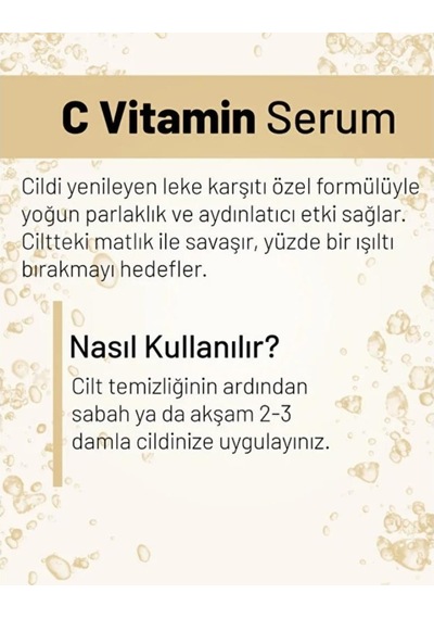 Wiwify C Vitamini Aydınlatıcı Botanikal Kolajen Serum 30ml