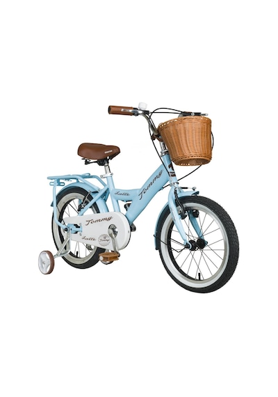 Tommybike Latte Sepetli, Elcikli 16 Jant Çocuk Bisikleti, 4-6 Yaş Çocuk Bisikleti Mavi