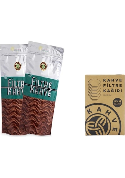 Kahve Dünyası Filtre Kahve 500 G +  Filtre Kahve Kağıdı 80 Adet