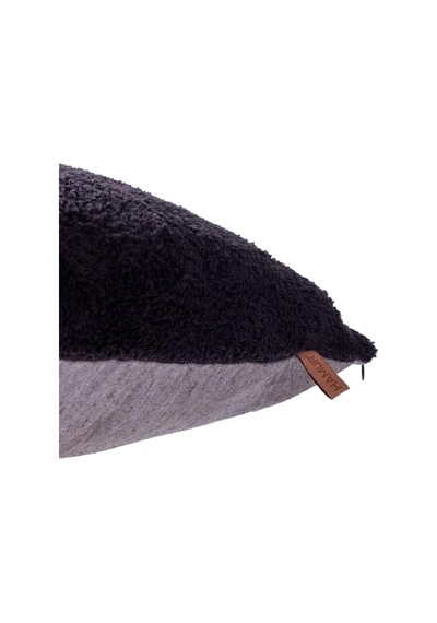 İskandinav Bohem 2 Li Teddy Puffy Kırlent Kılıfı 43x43 Cm Siyah Genel