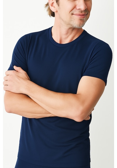 Belpa Ersa İç Giyim Modal Erkek Sıfır Yaka T-shirt 3'lü Lacivert