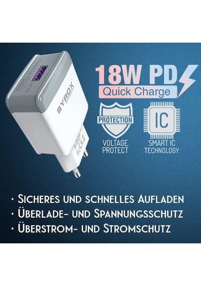18w 3.0a Qc Şarj Adaptörü, Hızlı Ve Güvenli Akıllı Cihaz