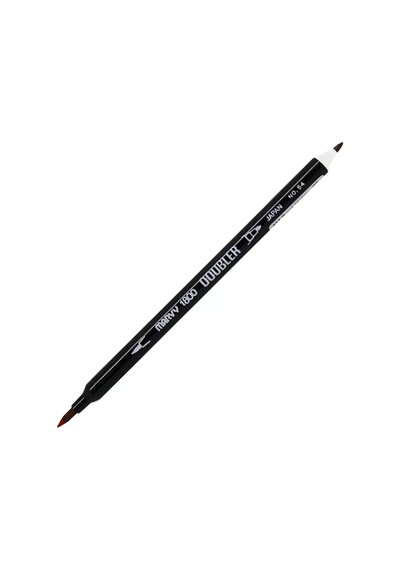 Marvy 1800-54 Brush Pen Çift Uçlu Fırça Kalem Burnt Umber