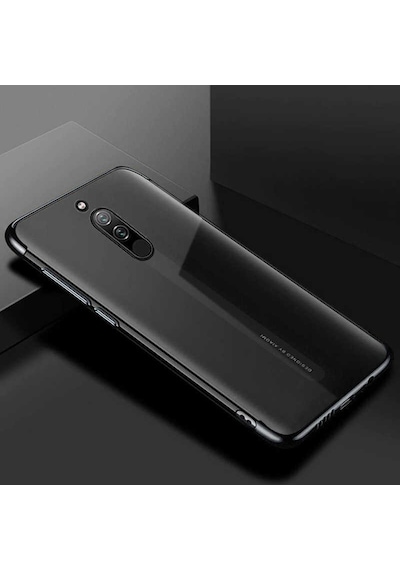 Xiaomi Redmi 8 Köşeleri Renkli Kamera Korumalı Şeffaf Kılıf