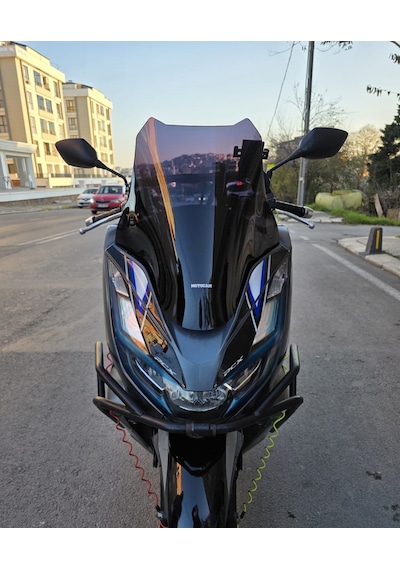Motocam Honda Pcx Ön Cam 2021-2024 Model 47cm Siyah Renkli 4mm Sportif