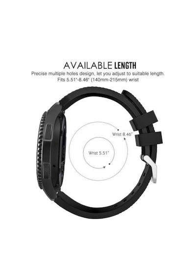 Huawei Watch Gt1 Gt2 Gt3 46Mm Akıllı Saat Kordonu Silikon Kayış (418202763)