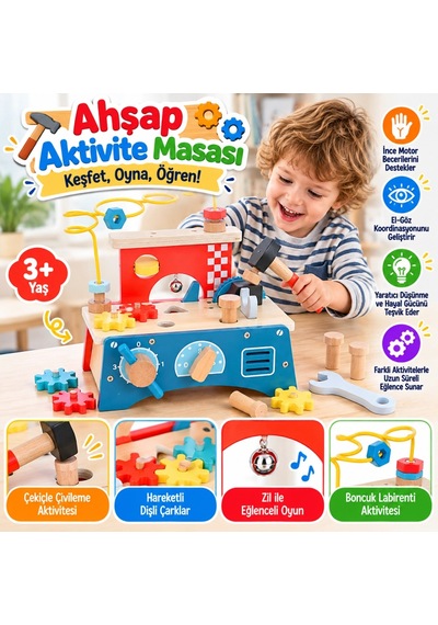 Mey İthalat Ahşap Aktivite Masası Diğer