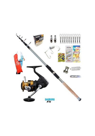 Fx4000 Remixon Carbo-x 240cm 60-120gr Kıyı Tele Spin Olta Takımı Seti