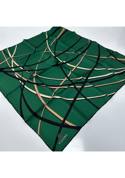 Vissona Twill İpek Eşarp Ipk6305-31694 Çok Renkli