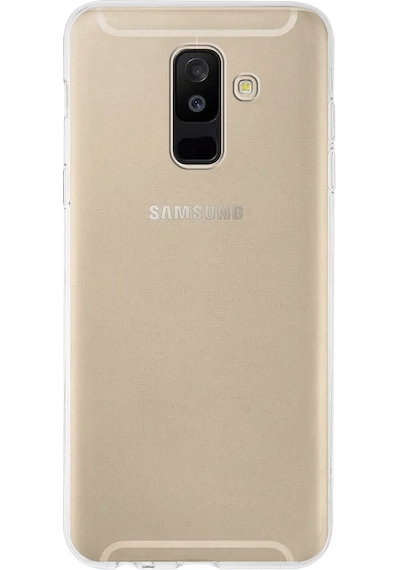 Samsung Galaxy Uyumlu A6 Plus (2018) Kapak 1mm Şeffaf Silikon Kılıf
