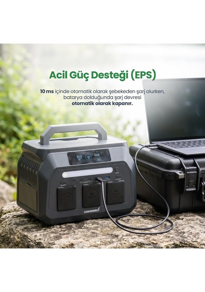 Goboenergy P800 512wh Lifepo4 Taşınabilir Güç İstasyonu, 800w Sürekli 1600w Tepe Güç, 600w Hızlı Şarj, 300w M