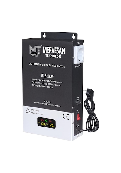 OTOMATİK VOLTAJ REGÜLATÖRÜ (KOMBİ TV) 1000W MERVESAN MTR-1000