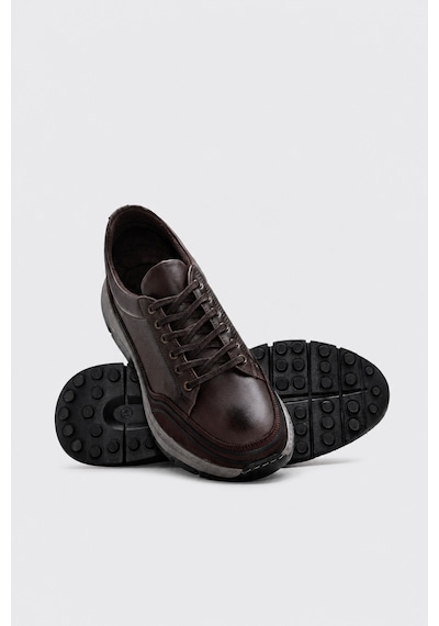 Fast Step Hakiki Deri Kahve Erkek Casual Ayakkabı 126ma167