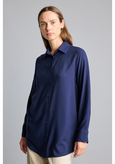 Defacto Regular Fit Basic Uzun Kollu Tesettür Gömlek Tunik Z3538az26spnv31 Lacivert-nv31