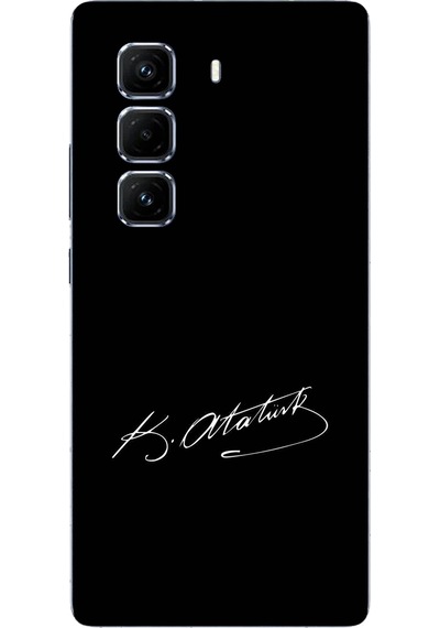 Infinix Hot 50 Pro Plus+ Uyumlu Atanın İzi İmza Baskılı Silikon Kılıf Renkli