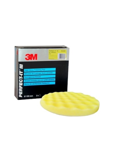 3m 50488 Sarı İnce Pasta Süngeri 150mm paket - 2 Adet