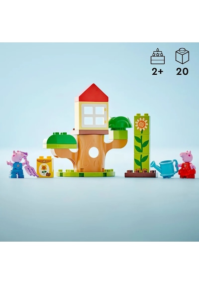 LEGO® DUPLO® Peppa Pig Bahçe ve Ağaç Ev 10431 - 2+ Eğitici Oyuncak Yapım Seti (20 Parça)