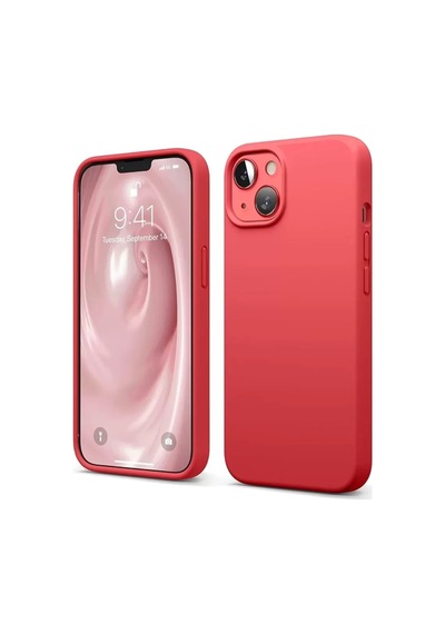Newface Apple İphone 14 Kılıf First Silikon - Kırmızı