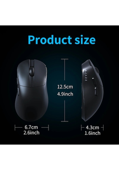 Aj179v2 3 Modlu Kablolu-wireless-bluetooth 1000hz 12.000 Dpı-paw 3311 Optik Sensör Gaming Mouse Diğer