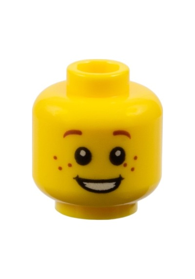 Minifigür Parçaları: Kafa: 3626pb0471