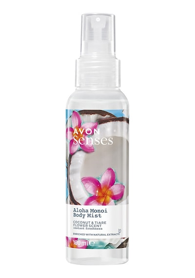 Avon Aloha Monoi Hindistan Cevizi ve Taç Çiçeği Kokulu Vücut Spreyi 100 Ml.