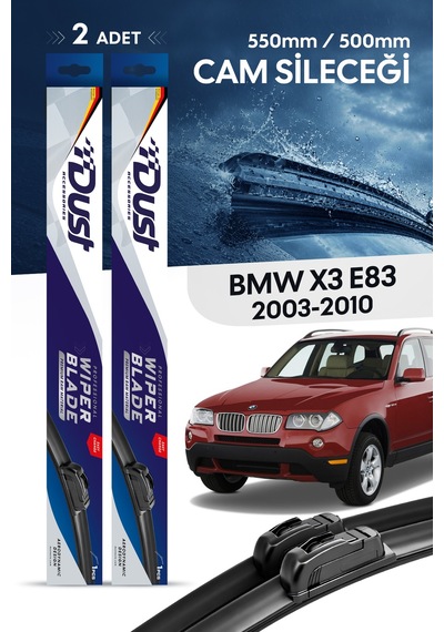 Bmw X3 E83 Silecek Takımı 2003-2010 Uyumlu 550mm/500mm