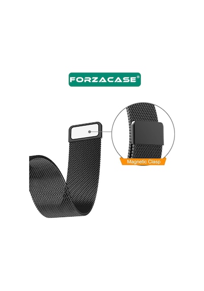 Forzacase Huawei Watch Gt 5 46mm İçin Metal Mıknatıslı Kordon Kayış - Fc096 Gümüş