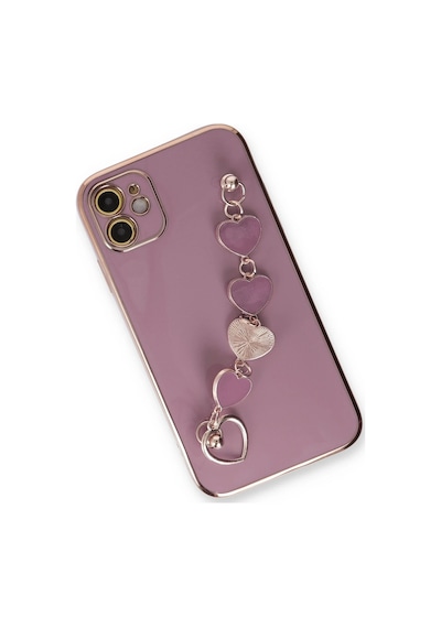 Muratech Newface Apple Uyumlu iPhone 12 Kılıf Esila Silikon - Mor