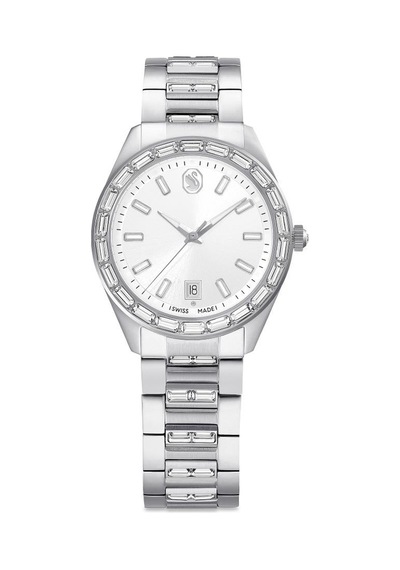 5734665 Swarovski Saat Matrıx:mb Sts/wht/sts Metalik