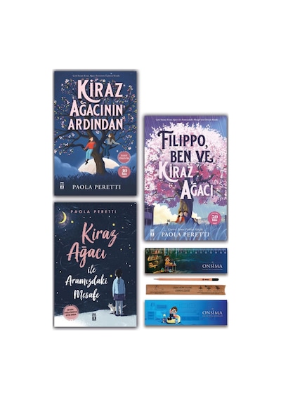 Genç Timaş Kiraz Ağacının Ardından - Kiraz Ağacı İle Aramızdaki Mesafe - Filippo Ben Ve Kiraz Ağacı Set 3 Kitap