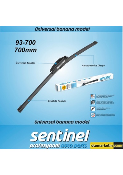 Sentinel 70 CM Universal Muz Silecek