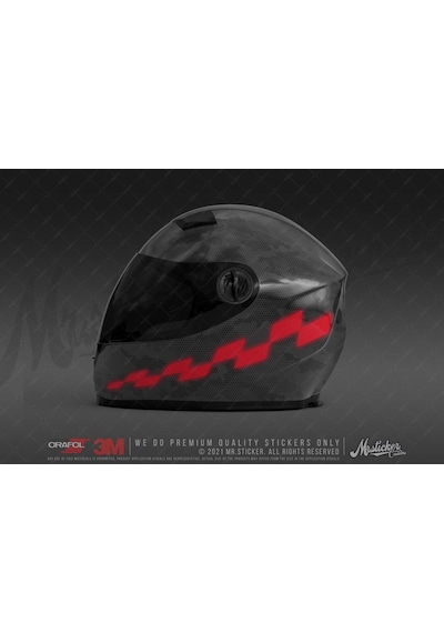 Rfhlm239-Reflektif Kask Seritleri V1 Kırmızı